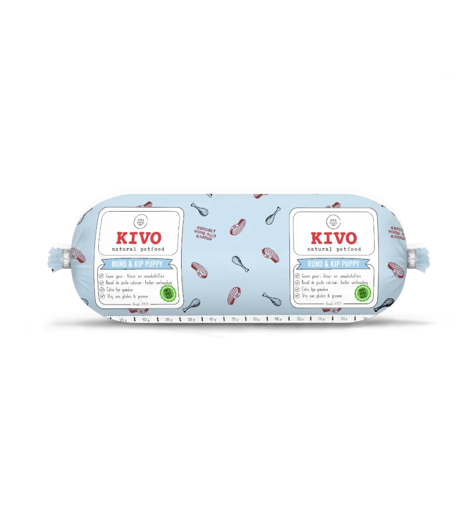 KIVO : PUPPY : Rund & Kip Compleet - 1 kg