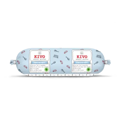 [4DC0310080] KIVO : PUPPY : Rund & Kip Compleet - 500 g